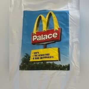 Palace McDonald's Sign White T-shirt Sz L